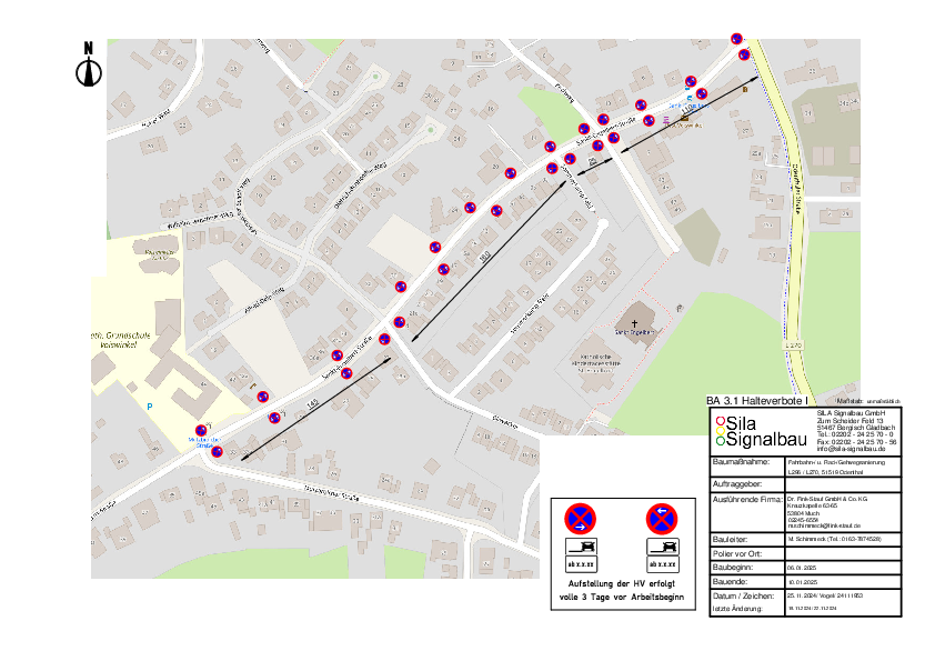 Haltverbote St.-Engelbert-Straße