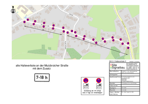 Haltverbote Mutzbroicher Straße